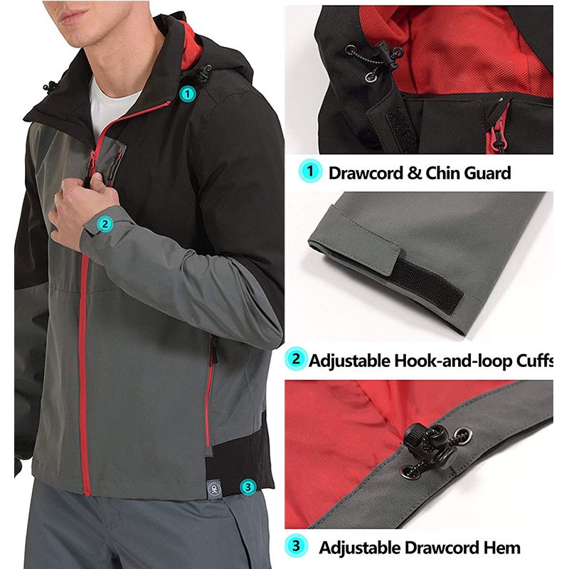 Outdoor Rain Coat & Detachable Hood