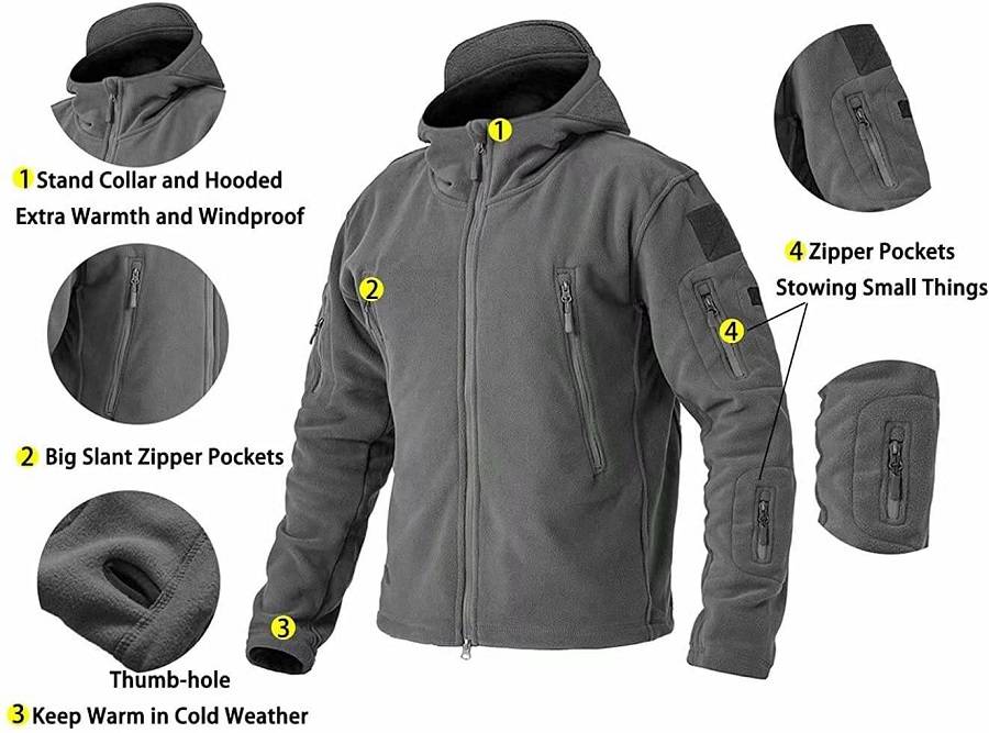 Warm Tactical Hoodie Outerwear