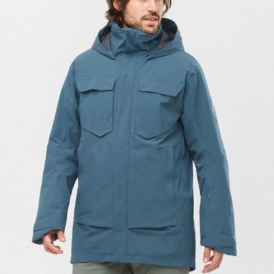Men's Blue Insulated Jacket For Snowboarding