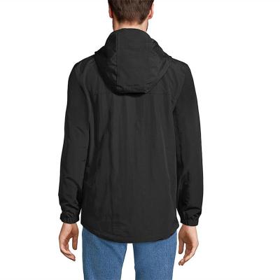 Men's Lightweight Watertight Nylon Shell Hooded Jacket