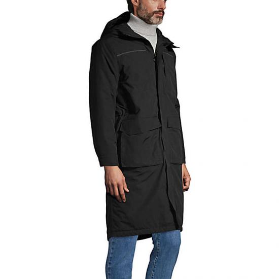 Men's Hooded Nylon Lining Long Coats