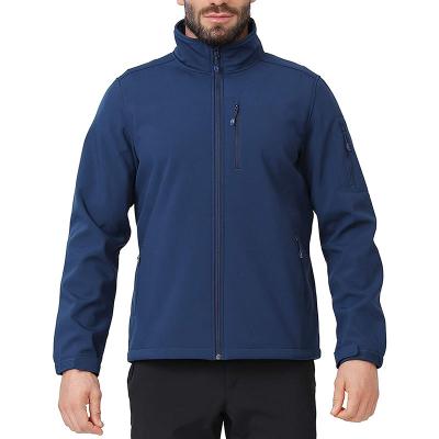 Men's Outdoor Thermal Jacket With Brushed Fleece Inside Windproof Waterproof Soft Jacket