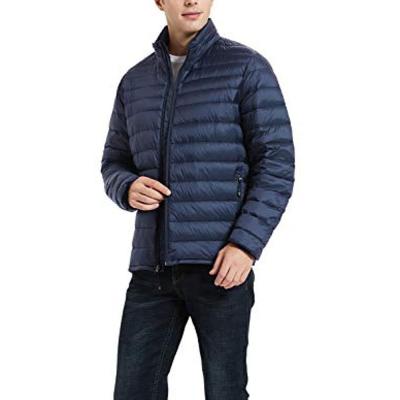 Men Lightweight Down Puffer Jacket Coat Winter Packable Down Jacket with Packing Bag