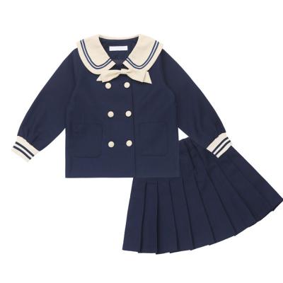 Girl Boy College Style Children's School Uniform Suit Long Sleeve Blazer Jacket Set