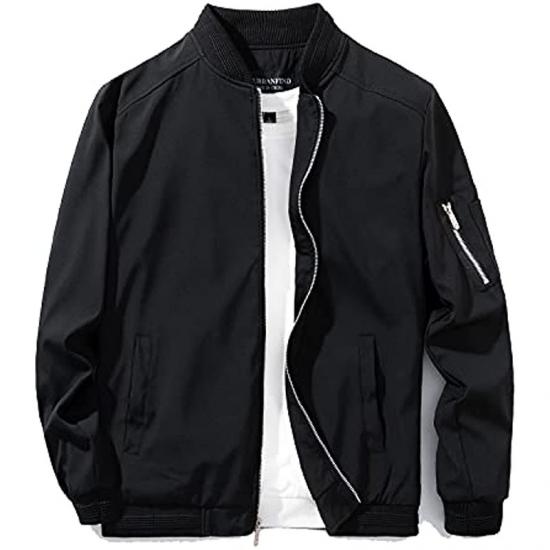 Men's Slim Fit Lightweight Sportswear Jacket Casual Bomber Jacket