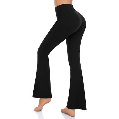 Women's Bootcut Yoga Pants - Flare Leggings for Women High Waisted Crossover Workout Lounge Bell Bottom Jazz Dress Pants