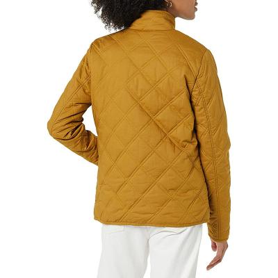 Women's Lightweight Quilted Padded Jacket Coat Long Sleeve Zip Packable Puffer Jackets